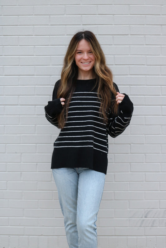 Ines Sweater: Black