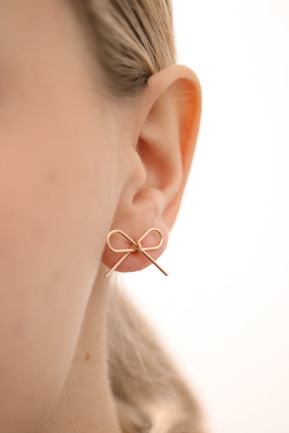 Minimalist Bow Earrings