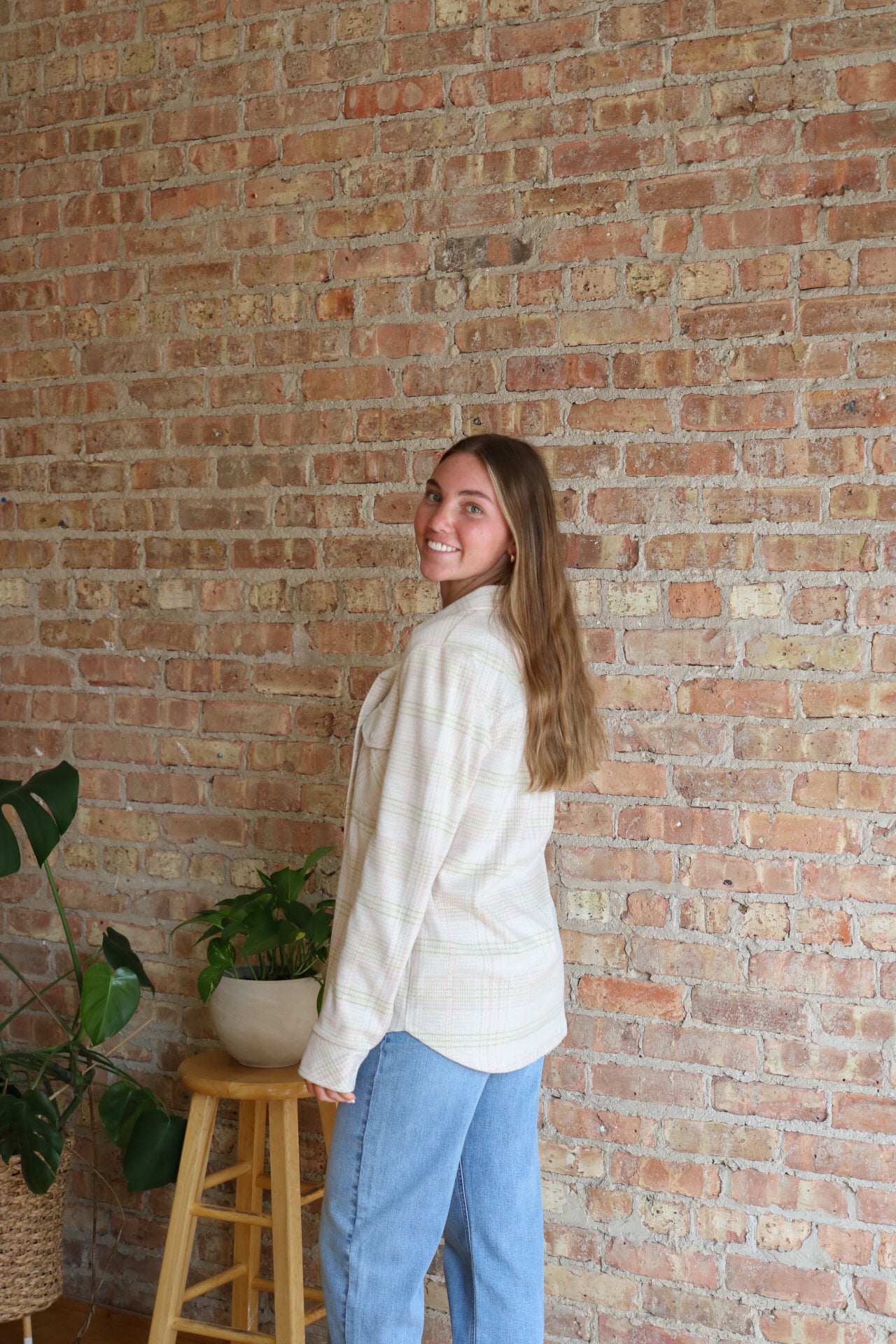 Cassian Shirt: Cream Plaid