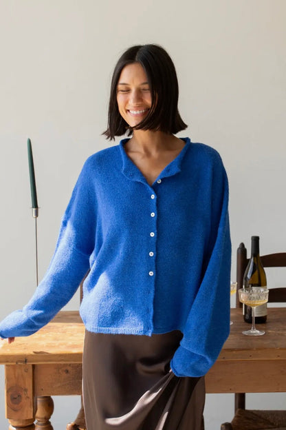Piper Cardigan: Royal Blue