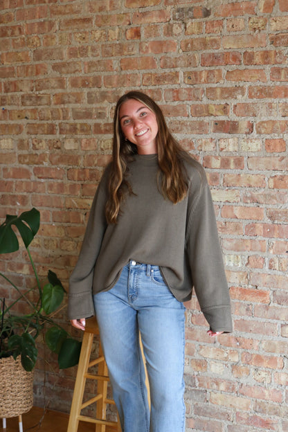 Harvest Sweater: Olive