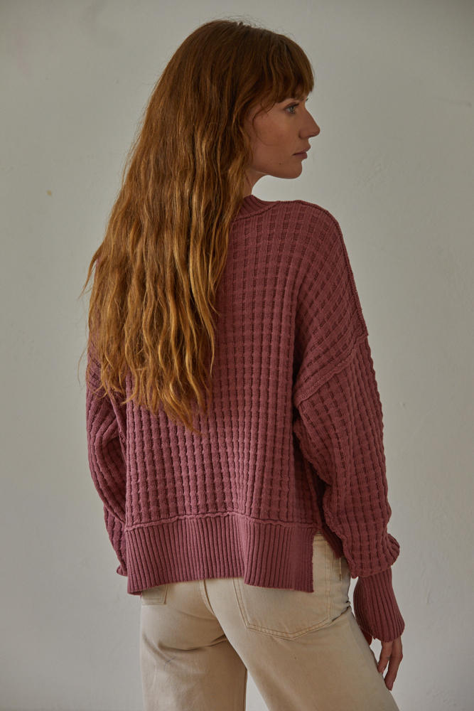 Baylor Pullover: Ruby