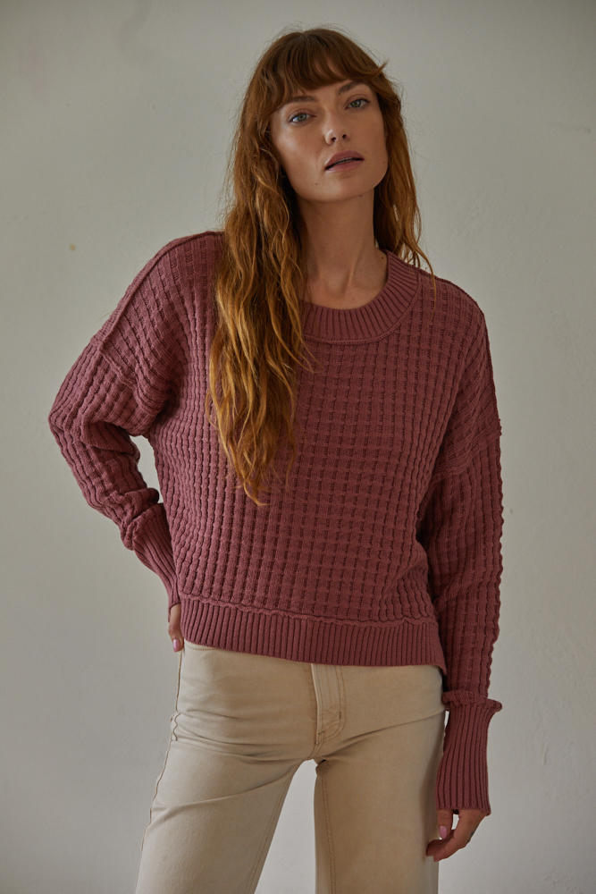 Baylor Pullover: Ruby