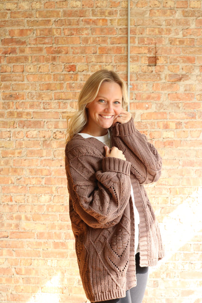 Pecan Chunky Knit Sweater