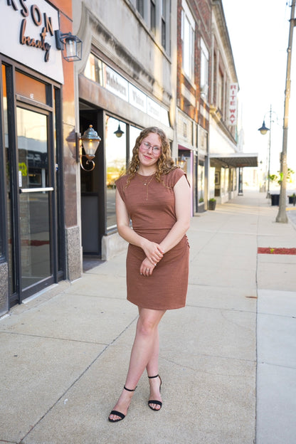 Camino Textured Mini Dress