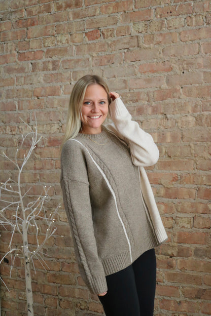 Contrast Sweater