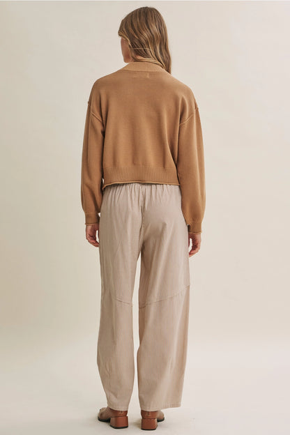 Early Mornings Cardigan: Camel