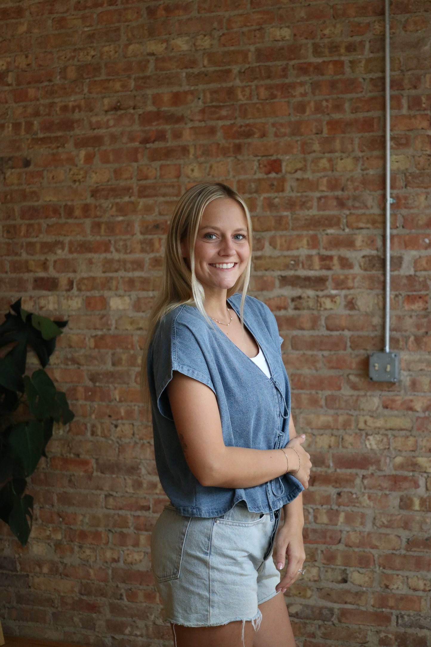 Market Denim Top