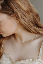 Load image into Gallery viewer, String Of Pearls Backdrop Earring
