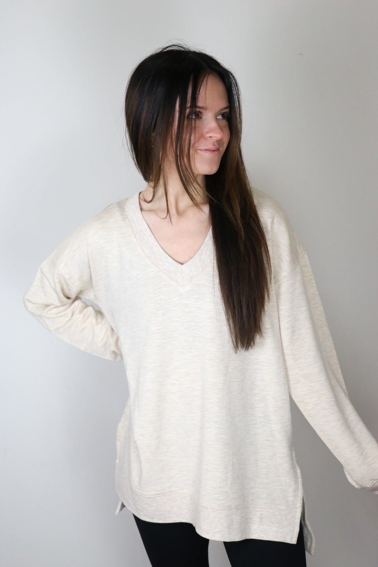 Relaxed Pullover: Oatmeal
