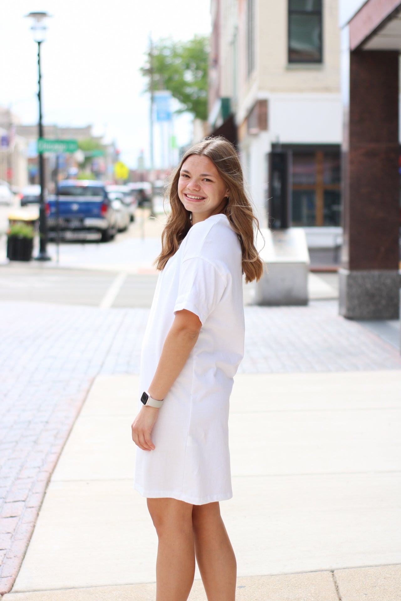 Sway Mini Dress: White