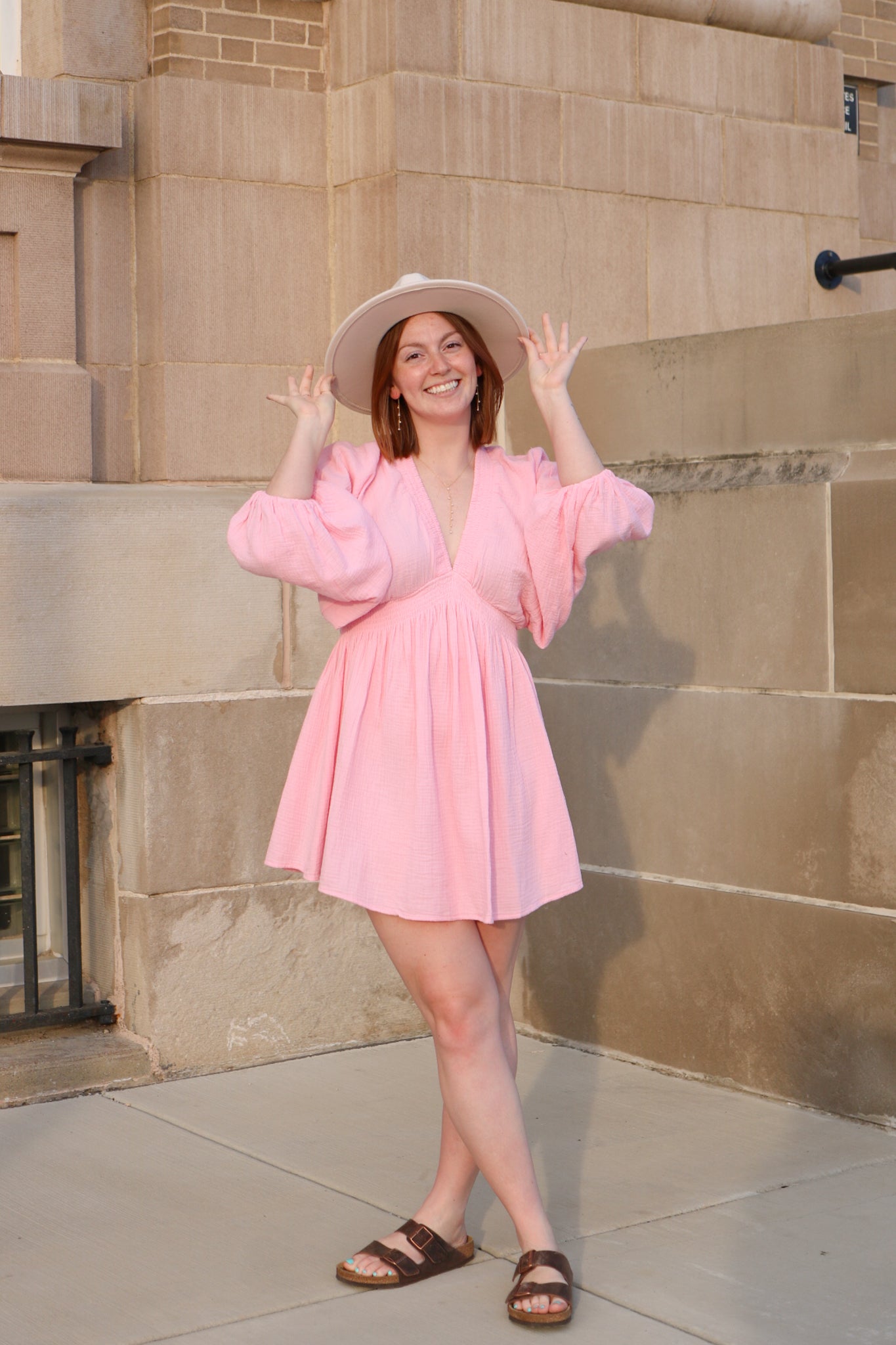 Madison Dress - Soft Pink