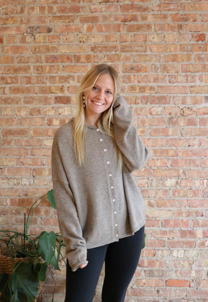 Piper Cardigan: Mocha