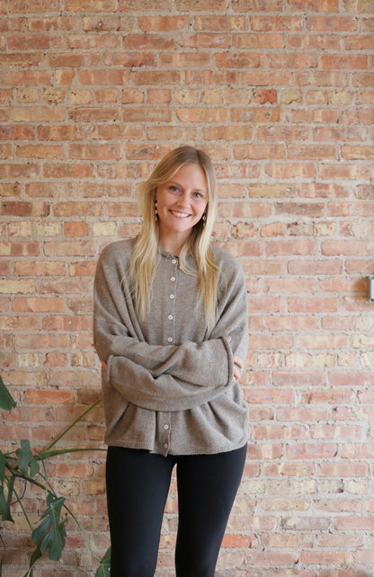 Piper Cardigan: Mocha