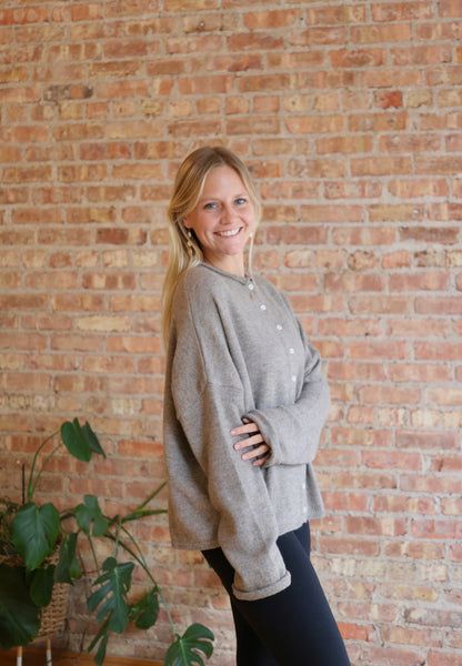 Piper Cardigan: Mocha