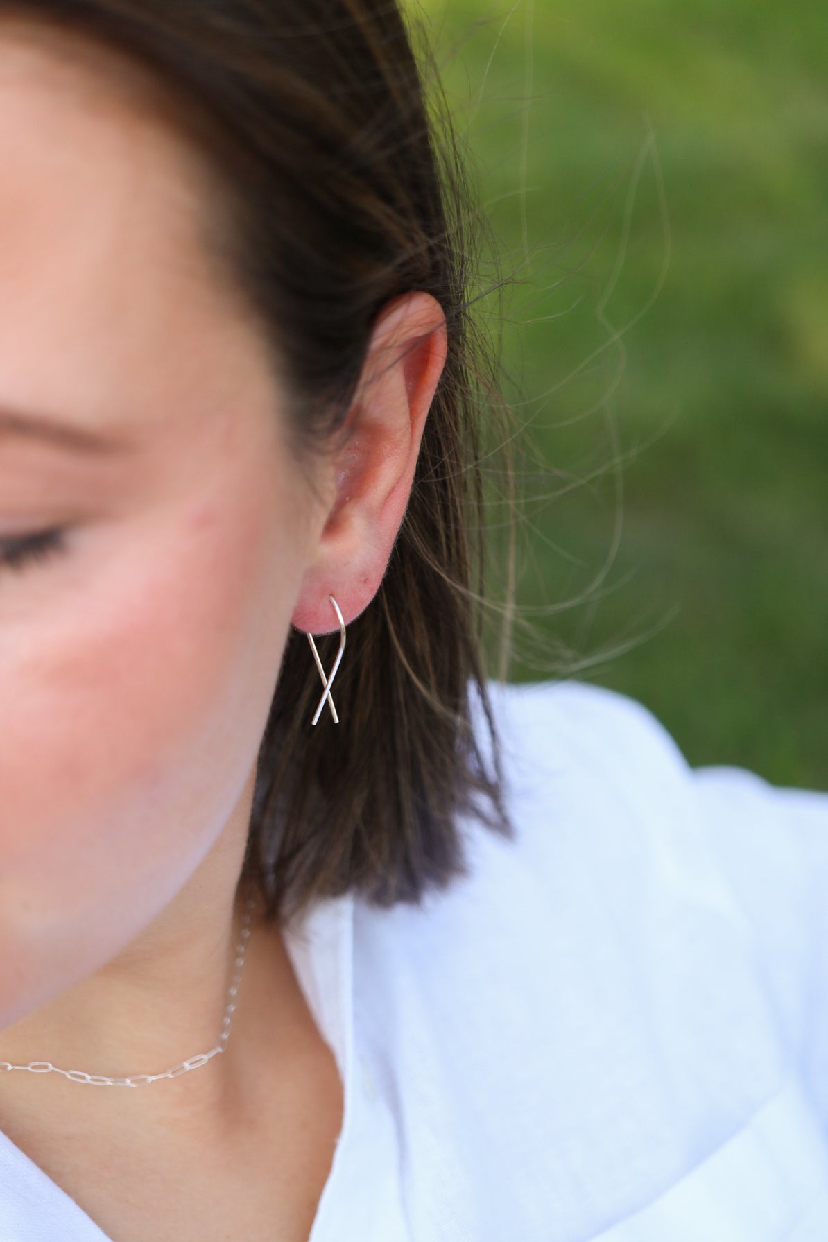 Minimalist Mandolen Earrings