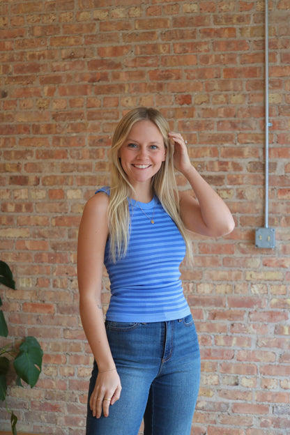 Reversible Stripe Tank: Marina