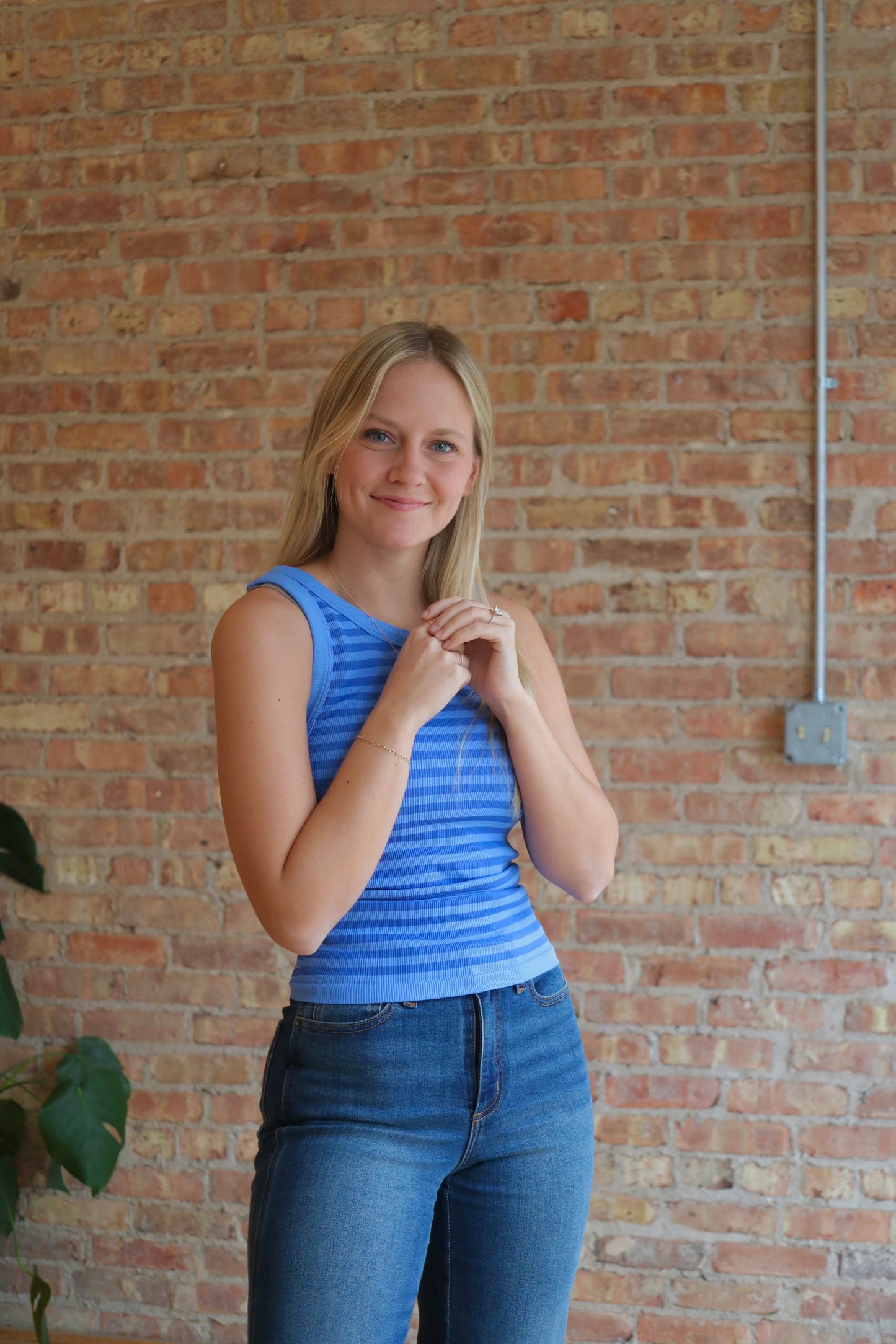 Reversible Stripe Tank: Marina
