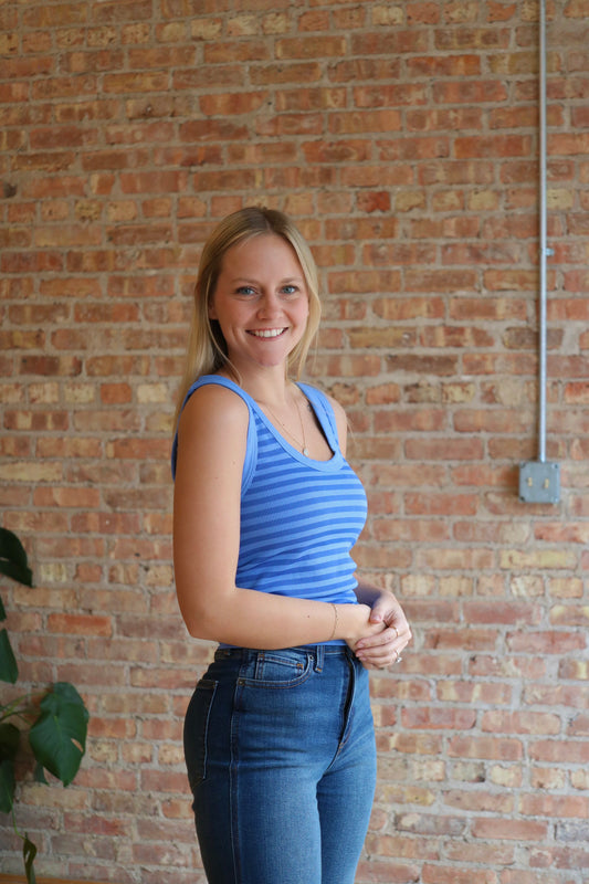 Reversible Stripe Tank: Marina