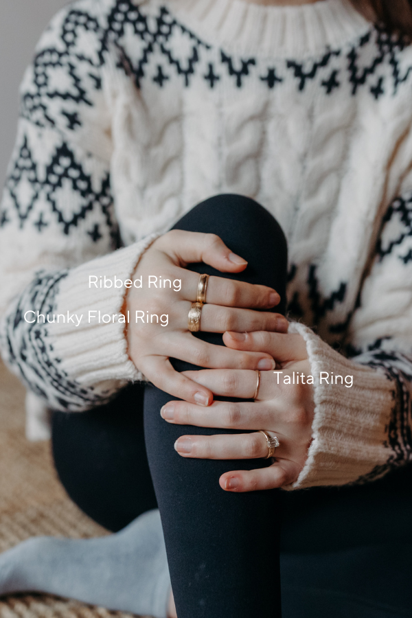 Chunky Floral Ring