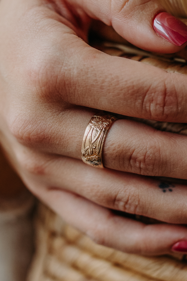 Chunky Floral Ring