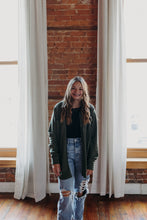 Load image into Gallery viewer, Gabby Shacket: Evergreen

