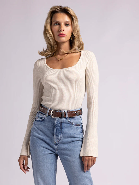 Amanda Top: Oatmeal