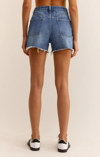 High-Rise Denim Short: Vintage Indigo