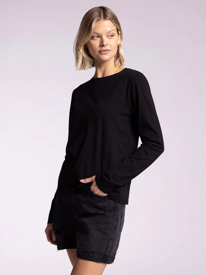 Organic Cotton Top: Black