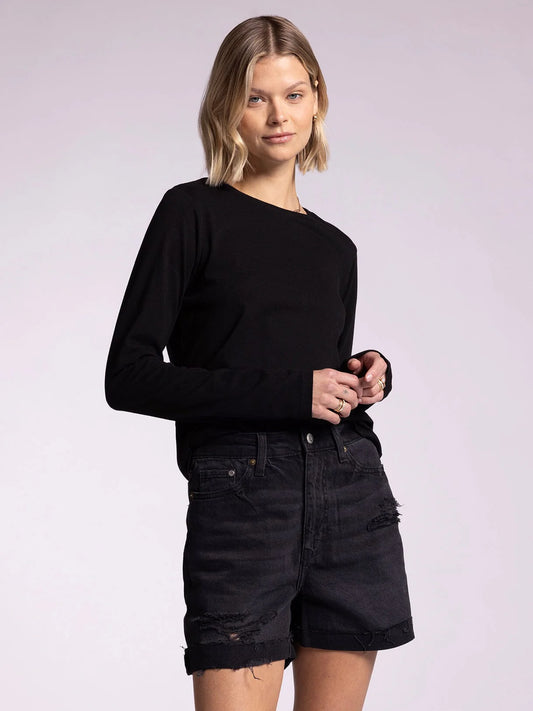 Organic Cotton Top: Black