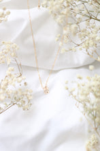 Load image into Gallery viewer, Baby&#39;s Breath Initial Necklace
