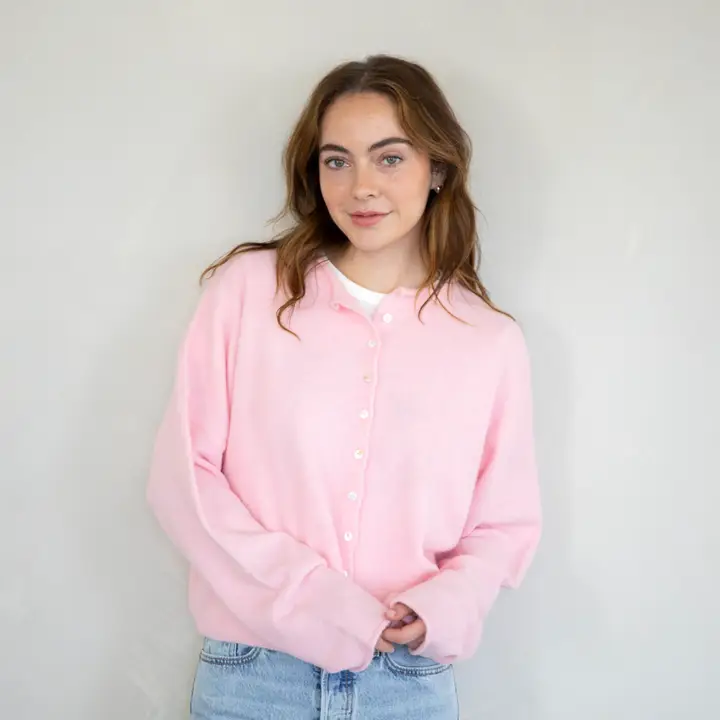 Piper Cardigan: Pink