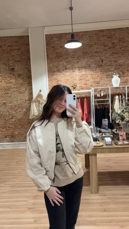 Floral Jacquard Jacket