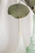 Load image into Gallery viewer, String Of Pearls Backdrop Earring
